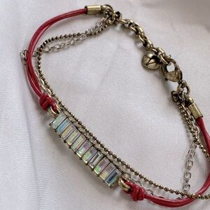Chloe + Isabel pink mixed medium bracelet
